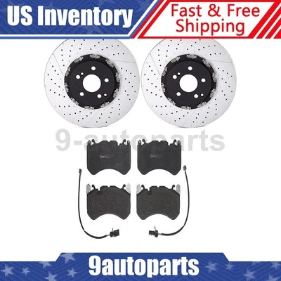 Kit de frenos delanteros Brembo rotores pastillas de freno para Mercedes-Benz C63 AMG 2008-2012 Foto 1 de 4