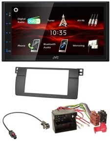 JVC USB Bluetooth MP3 DAB 2DIN Autoradio für BMW 3er E46 Profiversion großem Nav - Bild 1 von 9