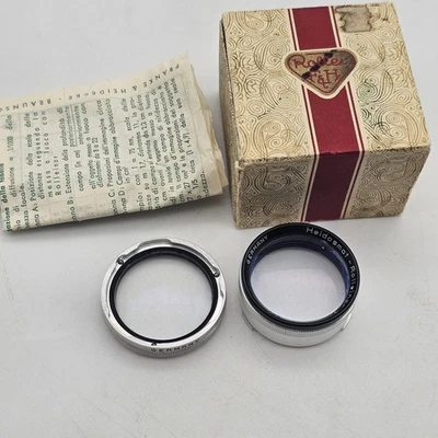 Vintage Rollei Rolleinar 2 Heidosmat Close Up Lens W/ Original Box & Manual - Image 1 of 4