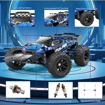 Coches de radiocontrol Faginey para adultos rápidos 40+ MPH 1:14 impermeables todoterreno camión de radiocontrol 4x4 Foto 1 de 4