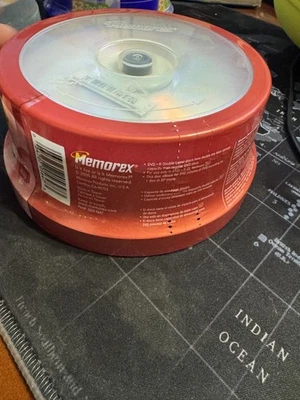 MEMOREX DVD+R DL DUAL LAYER 2.4x 8.5GB 240MIN 25 PACK SPINDLE FACTORY SEALED - Image 1 of 4