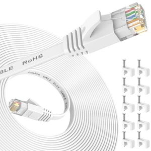 Folishine Ethernet-Kabel 25 Fuß, Cat 6e/Cat6 Ethernet-Kabel High Speed mit Ne... - Bild 1 von 7