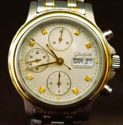 WIE NEU - ABSOLUTE RARITÄT! Glashütte Original Chronograph Day Date - 1A Zustand - Bild 1 von 4