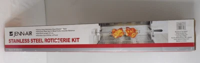 Kit rotisserie JENN AIR AÇO INOXIDÁVEL 720-0093 SERVE 720-0061LP 720-0099NG NOVO NA CAIXA - Imagem 1 de 4