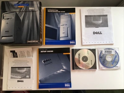 VGC Genuine Dell Dimensions Box, Windows 98 Disk, Resources CDs, 2 Manuals - Image 1 of 4