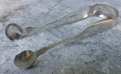 Pinzas de azúcar Fredonia, Nueva York, MONEDA PLATA, c. 1820 Foto 1 de 4