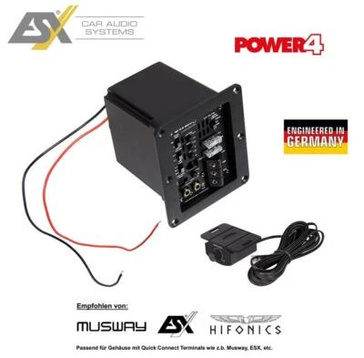 ESX POWER4 Mono Verstärker Class D Aktiv-Modul 4 Ohm für Subwoofer Gehäuse 460 W - Bild 1 von 4