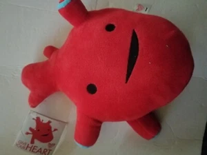GIVE YOUR HEART 12"HEART PLUSH NEW LOOKS LIKE ACTUAL HEART - Picture 1 of 2