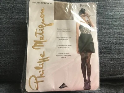 Новый Philippe Matignon розы узор кружева колготки колготки бежевый размер 3-M - Изображение 1 из 3