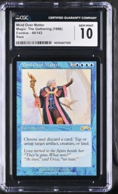 Mind over Matter. Exodus mtg. CGC 10 Gem Mint! - Image 1 of 2