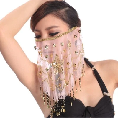INSCHMUCK C12 Bauchtanz Kostüm Schleier Gesichttuch Gesichtsschleier Kopftuch Face Veil