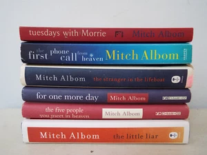 Lot 6 Mitch Albom Books Tuesdays with Morrie For One More Day The Little Liar - Imagen 1 de 5