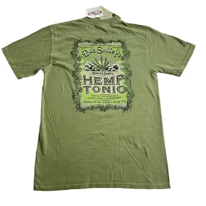 Vintage Crazy Shirts Hawaii Mens Small Green Doc Smileys Hemp Tonic Weed Drug S - Picture 1 of 10