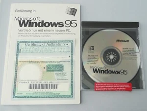Microsoft Windows 95 ohne USB Unterstützung - CD mit Handbuch - - Bild 1 von 1