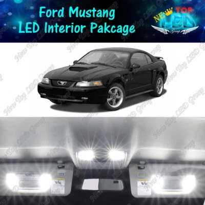 Kit de equipamiento de luces LED interiores blancas para Ford Mustang 1994-2002 2003 2004 Foto 1 de 4