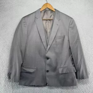 Hugo Boss Suit Mens 42 Gray 3 Piece Blazer Jacket Vest Pants Wool Reda Super 100 - Picture 1 of 22