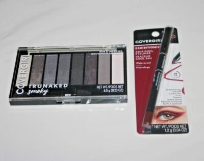 COVERGIRL TruNaked Eyeshadow Palette #820 + Kohl Eyeliner #500 Lot Of 2 Sealed  - Image 1 of 2