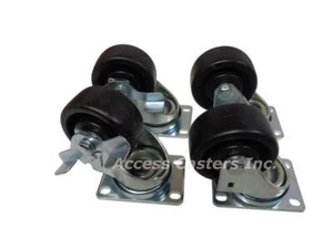 AC-136043 Caster set of 4 used on Norlake Equipment - Picture 1 of 1