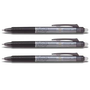 Pilot Frixion Clicker 0.5 Tintenroller schwarz - 3er-Set - Bild 1 von 1