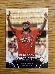 2024 Topps Update #FP-9 Metro Boomin First Pitch - Bild 1 von 2