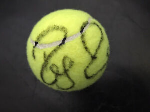 Roger Federer SIGNED Full Autograph Used Tennis Ball With COA