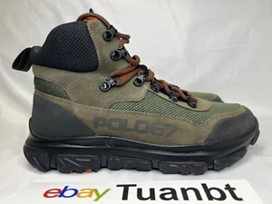 BRANDNEU Polo Ralph Lauren ADVTR 300 MID Herren Stiefel Schwarz/Oliv/Orange WINTER - Bild 1 von 7