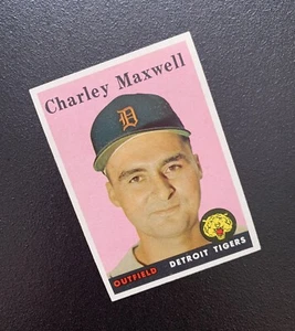 1958 TOPPS Charley Maxwell #380 Detroit Tigers Baseball Card - Picture 1 of 3