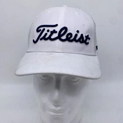 Sombreros de golf FootJoy FJ Titleist para adultos OSFA Pro V1 blancos con cierre a presión malla trasera para hombre Foto 1 de 4