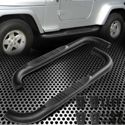 Jeep Wrangler TJ 01-06 Driver Factory Black Side Step OEM No Hardware | eBay