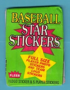 1986 Fleer Star Stickers five card Unopened Pack -- 2 pack lot - Picture 1 of 1