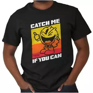 Retro Catch PACMAN Funny Arcade Game Graphic T Shirt Men or Women - Picture 1 of 8