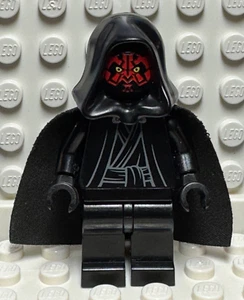 Lego Star Wars Darth Maul - Capucha y Capa, Cierre de Cuello Plateado Minifigura sw0394 - Imagen 1 de 4