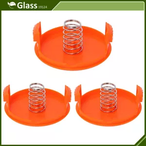 3 PACK Spool Cap & Spring 385022-03 Fit Black and Decker AFS Trimmers - Picture 1 of 12
