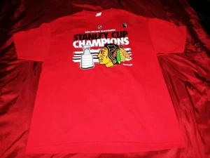 Chicago Blackhawks Hockey 2013 Stanley Cup Champions New RaRe Red XL T-Shirt - Picture 1 of 3