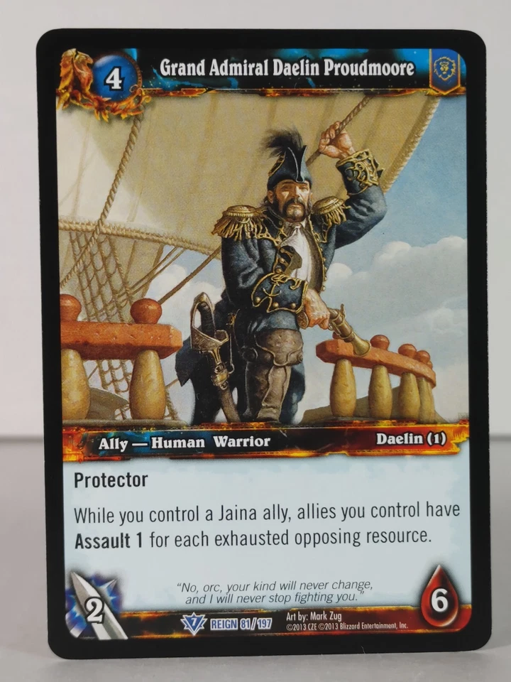 Grand Admiral Daelin Proudmoore - Reign of FIre - 81/197 - singles - WoW - R - Image 1 of 1