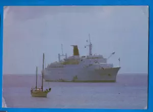 MS World Rennaisance, Cruise Ship, Zimbabwe stamps, old postcard - Picture 1 of 2