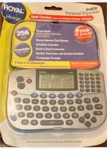 Royal DM4070 Personal Organizer w Spell Checker Translator Calculator 256 KB NEW - Picture 1 of 2