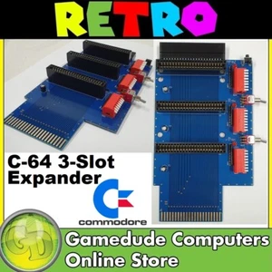X-Pander 3 Slot Cartridge Port Expander with reset switch C64, C64C, C128- [F03] - Picture 1 of 7