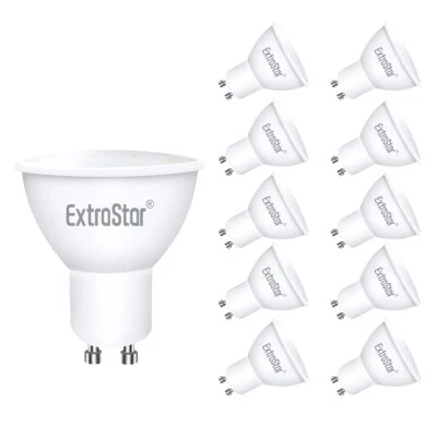 EXTRASTAR 10 X 5W 6W GU10 LED Bulbs Spotlight Lamps Warm Cool Day White Down lights 240V