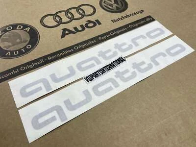 Audi RS3 RS4 RS5 RS6 TT R8 quattro Black Decal Stickers Logos Genuine New OEM - Image 1 of 2