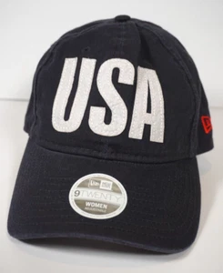 New Era WOMEN 9TWENTY USA Blue Navy Soccer USWNT Cap Hat Size Adjustable - Picture 1 of 8