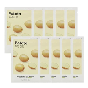 MISSHA Airy Fit Sheet Mask Potato 10ea Brightening, Smoothness K-beauty - Picture 1 of 3