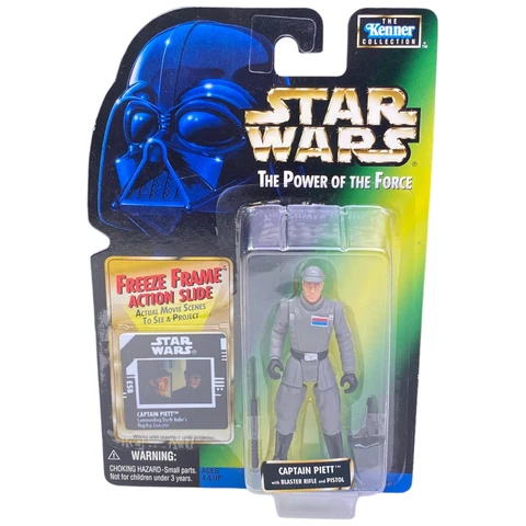 New 1997 Hasbro Star Wars Power Of The Force Freeze Frame 3.75" Captain Piett Cover