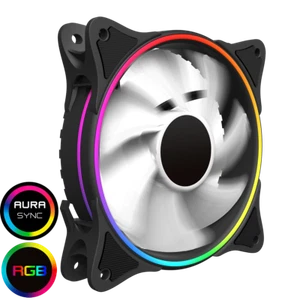 Game Max Mirage White Fins Rainbow RGB 5V Addressable 3-Pin Header & 3-Pin M/B - Picture 1 of 10