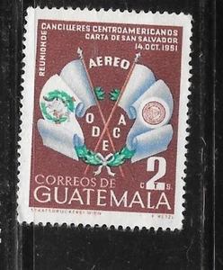 GUATEMALA SC# C205 1954 FLAG AIR MAIL USED OLD VINTAGE STAMP - Picture 1 of 1