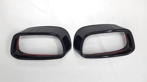 Black Stainless Steel Tail Throat Vent Trim for BMW X5 F15 X6 F16 2014-2019 - Picture 1 of 5