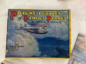 3 Vintage Picture Puzzles of Famous Planes by Charles Hubbell - Boeing - P-36 - Picture 1 of 11