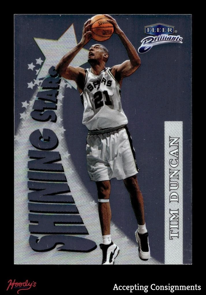 1998-99 Fleer Brilliants Shining Stars #3 Tim Duncan SPURS Card