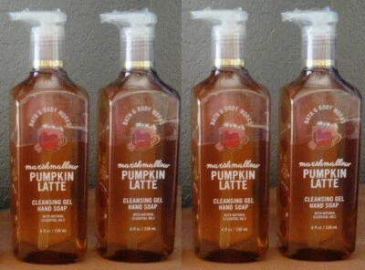 Jabón de manos 4 Bath & Body Works MARSHMALLOW PUMPKIN LATTE Praliné GEL *SELLADO* Foto 1 de 3