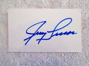 JERRY LUCAS Signed Index Card -Guaranteed Authentic - Picture 1 of 1